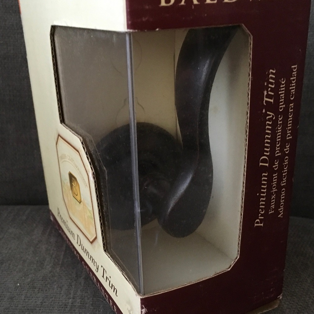 Baldwin Right Hand Half Dummy Wave Lever Door Handle Oil Rubbed Bronze Finish - Picture 6 of 6